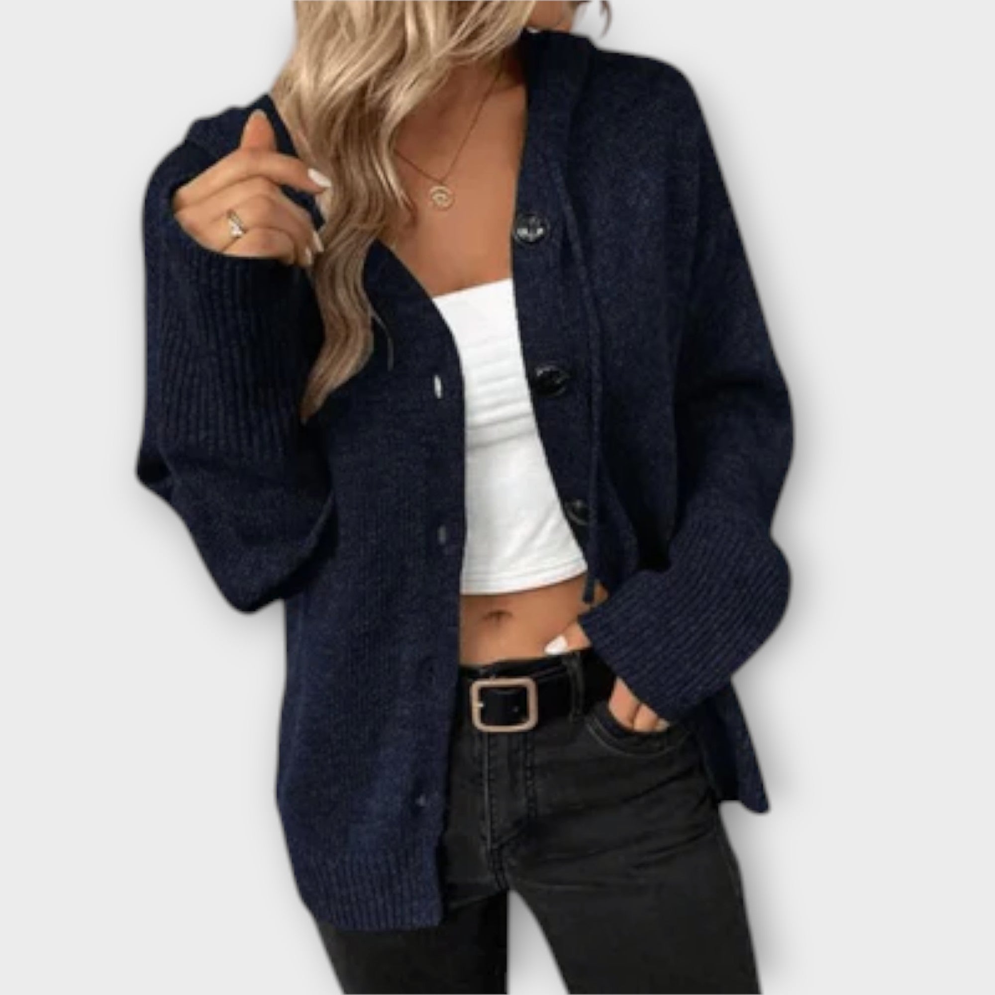 Brittan - Cardigan en tricot avec boutons