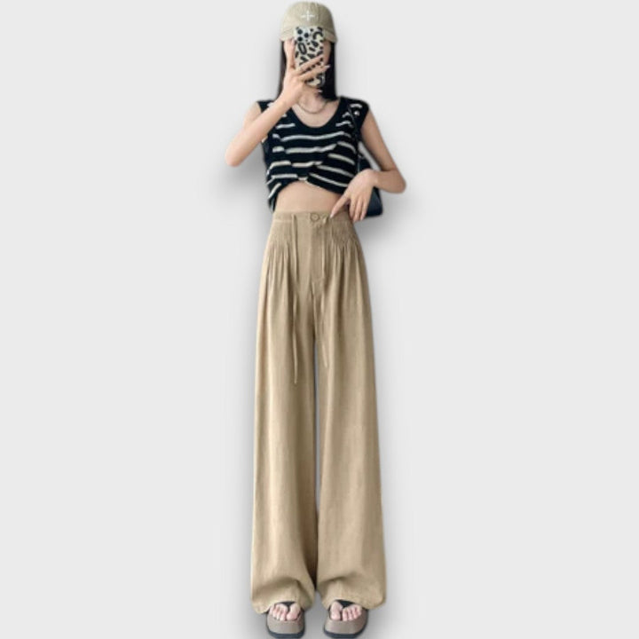 Arvena – Pantalons en Lin Légers