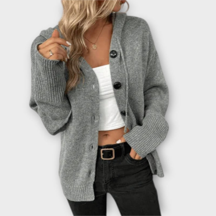 Brittan - Cardigan en tricot avec boutons