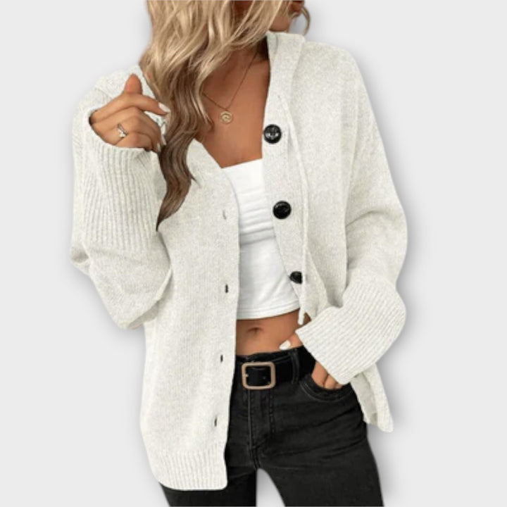 Brittan - Cardigan en tricot avec boutons