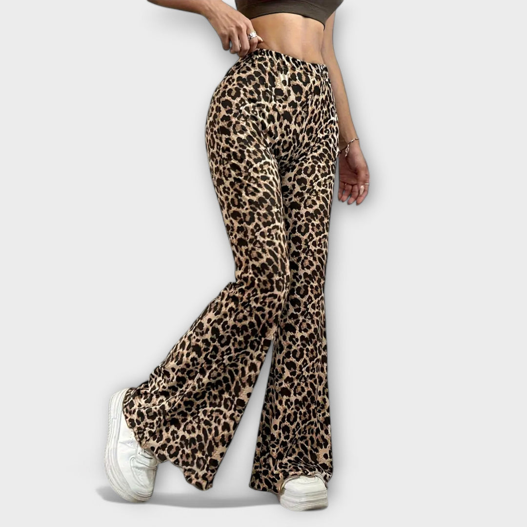 Pantalons Bootcut Léopard