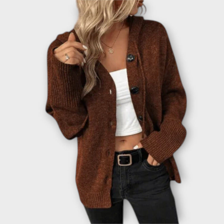Brittan - Cardigan en tricot avec boutons