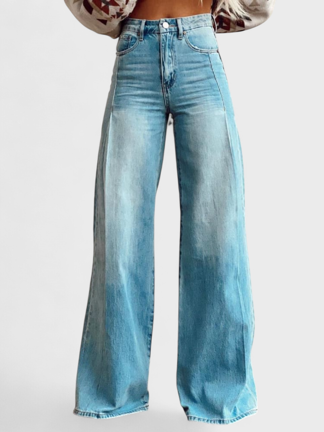 Avery - Pantalons casual élégants à jambe large