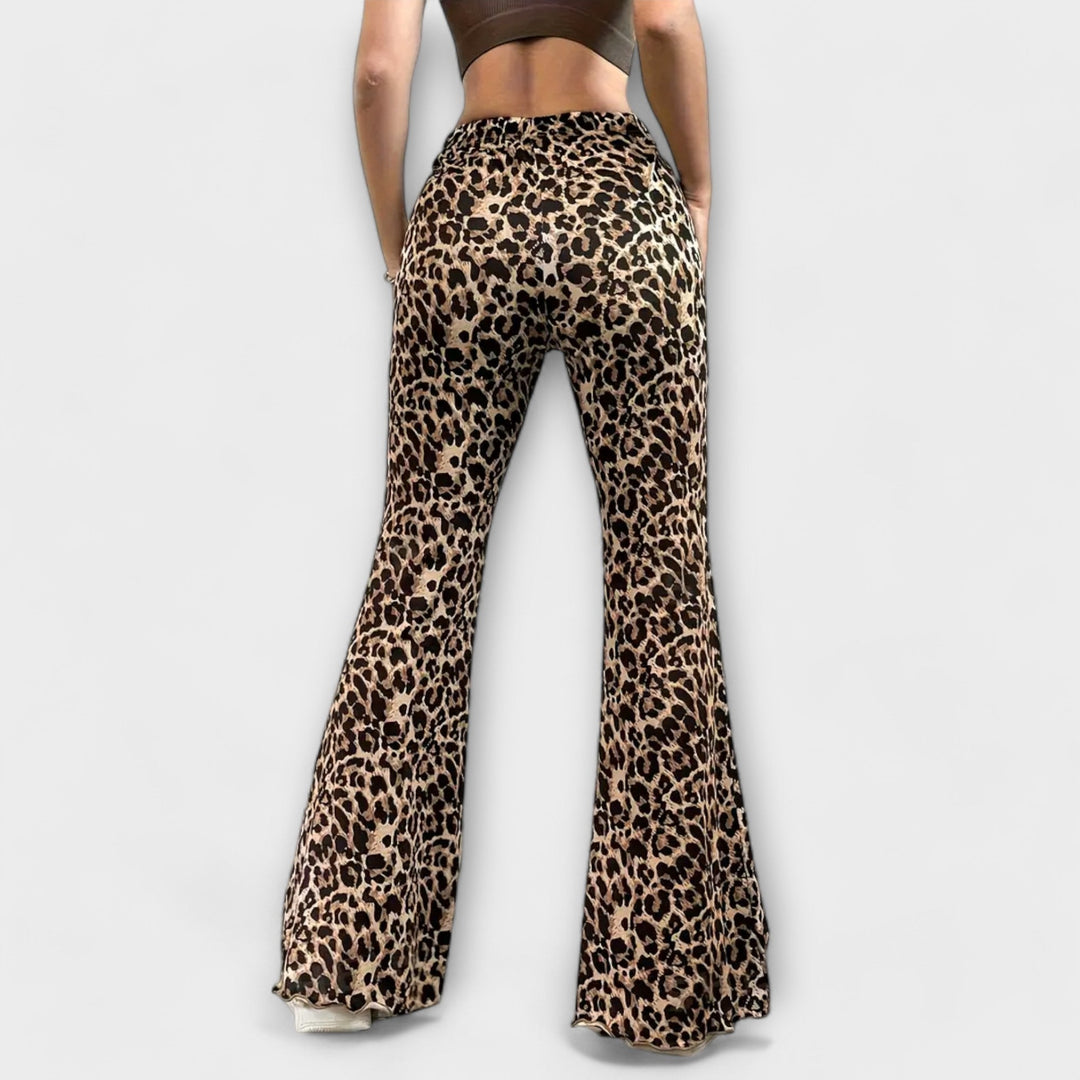 Pantalons Bootcut Léopard