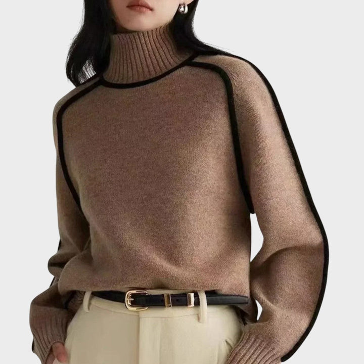 Donna | Pull à col montant élégant