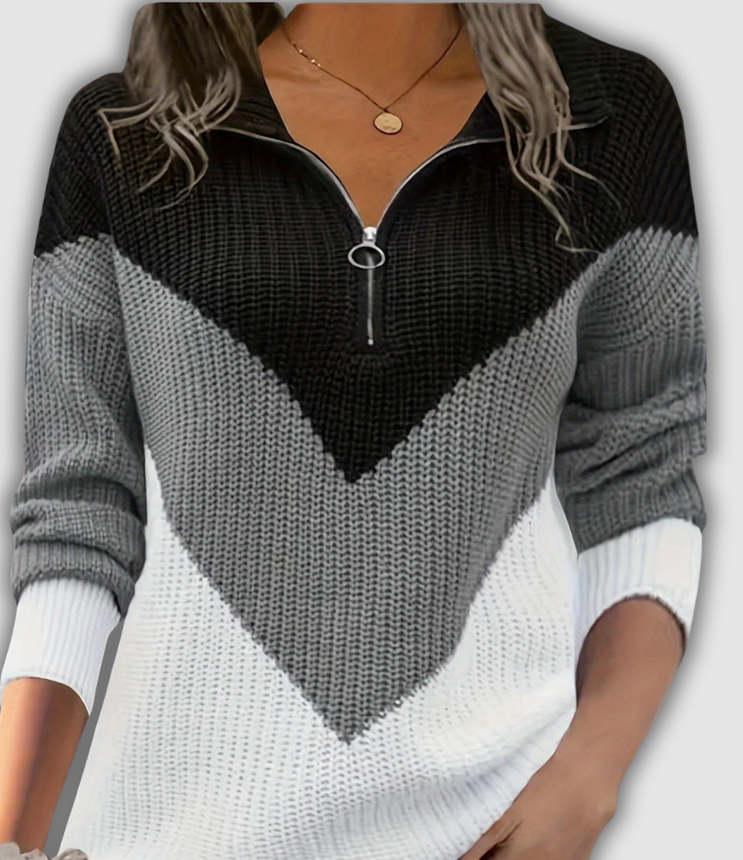Carola - Pull avec fermeture éclair
