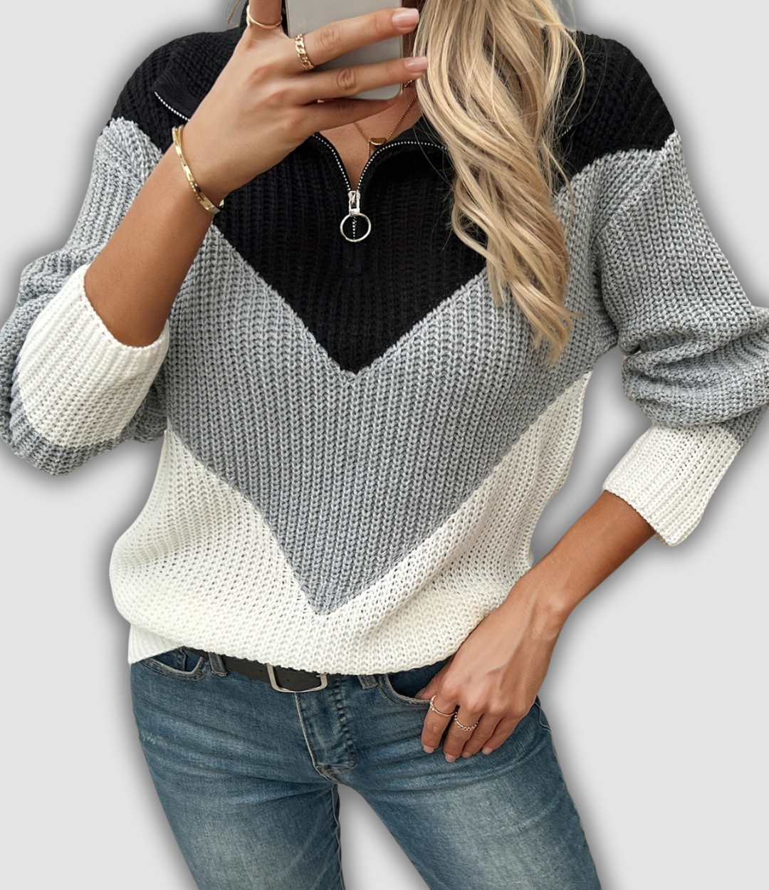 Carola - Pull avec fermeture éclair