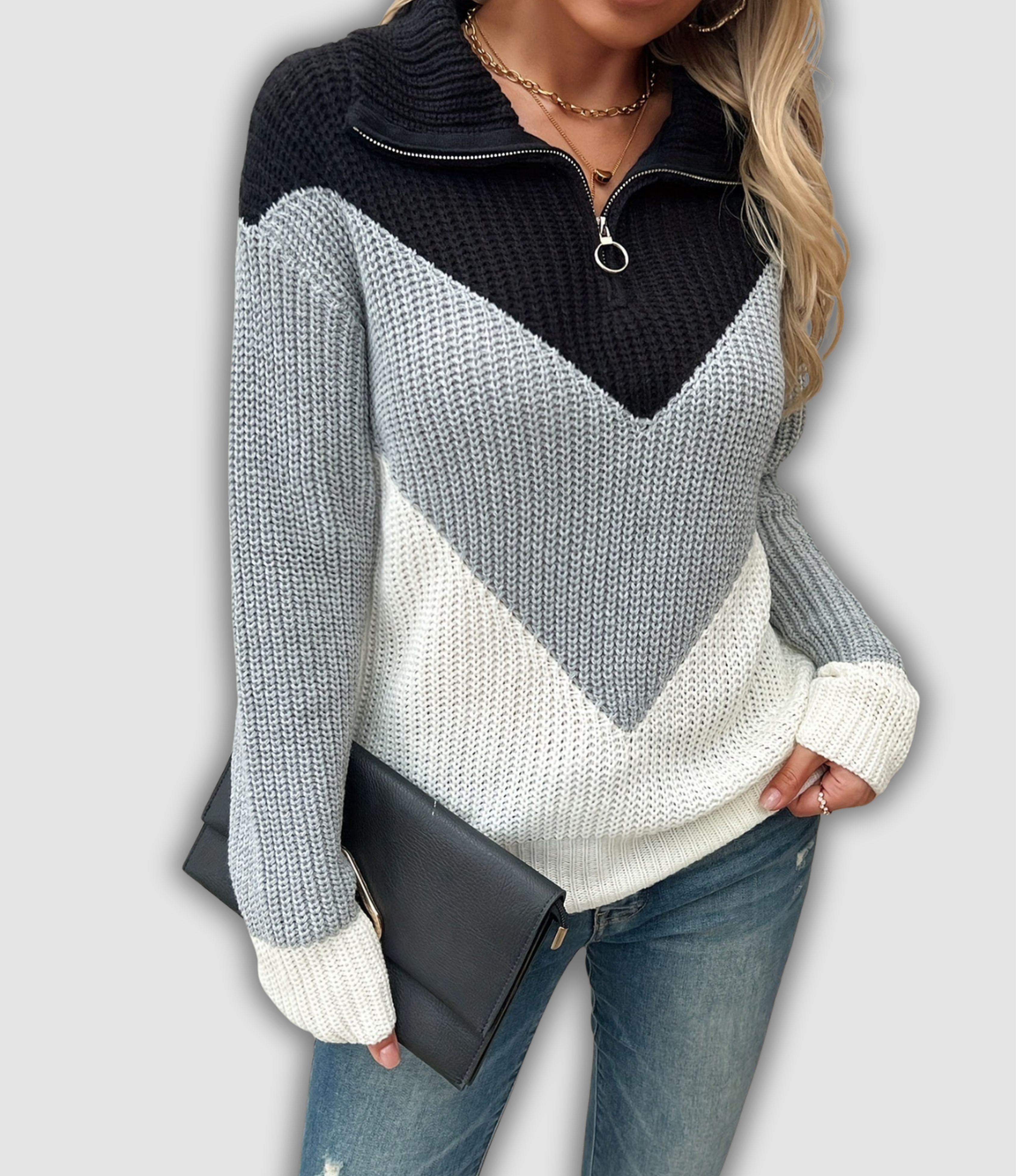 Carola - Pull avec fermeture éclair