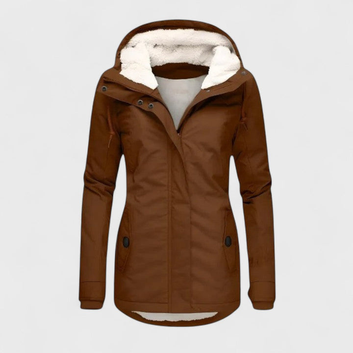 Amélie - Veste d'hiver imperméable avec capuche