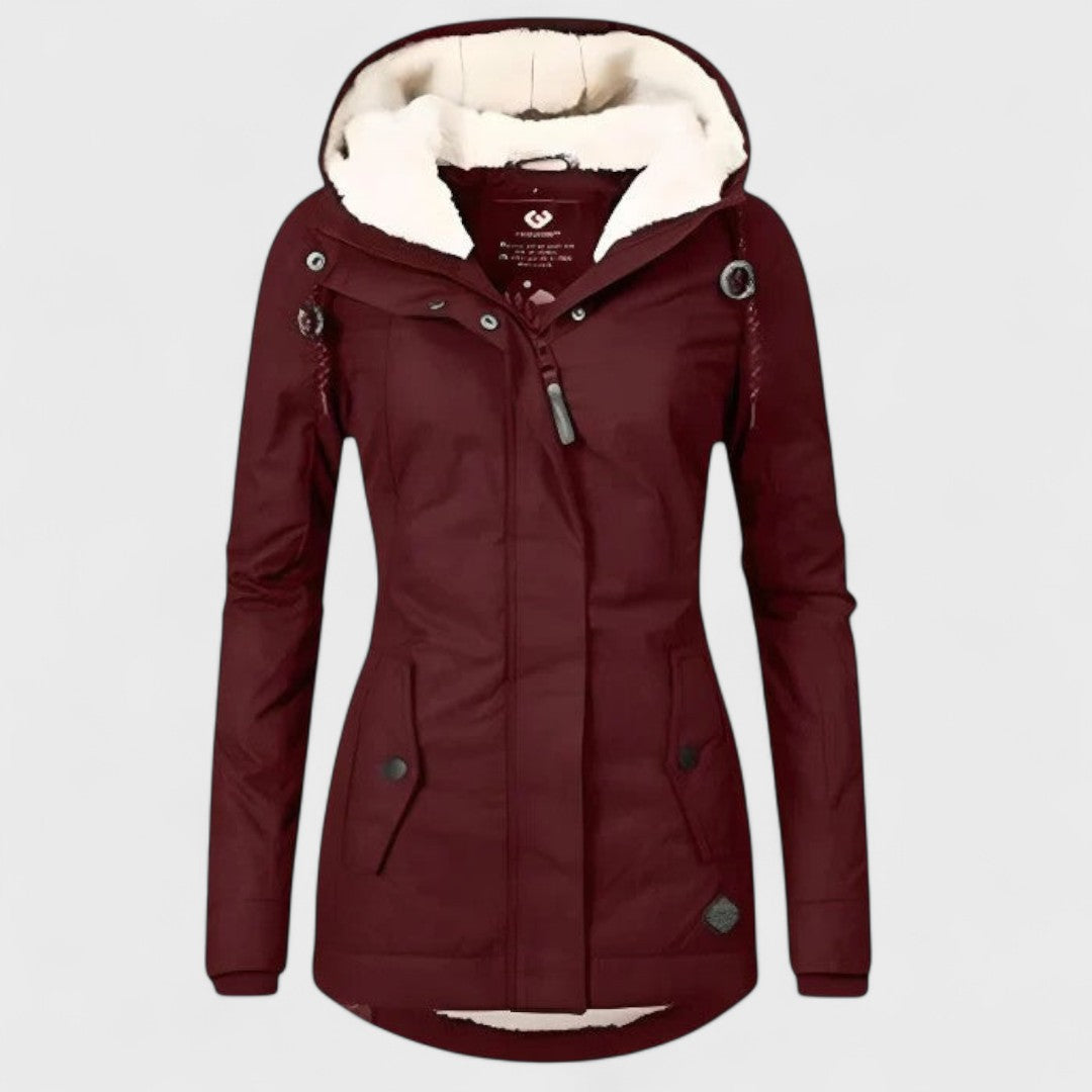 Amélie - Veste d'hiver imperméable avec capuche