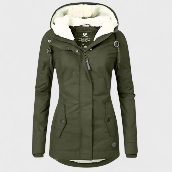 Amélie - Veste d'hiver imperméable avec capuche
