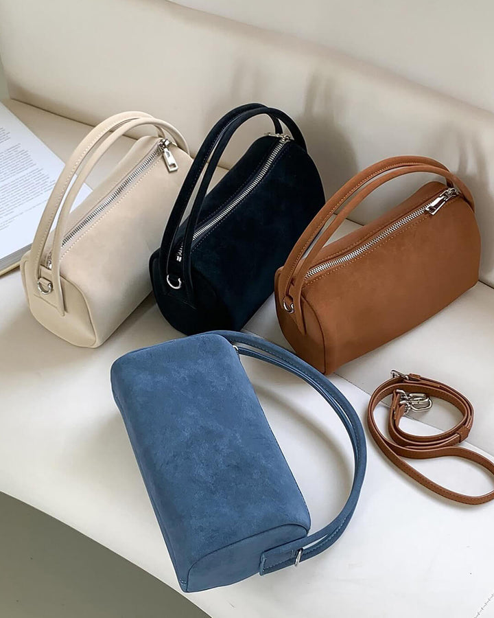 Sac à Bandoulière Élégant en Suède - Sac à Bandoulière avec Multiples Poches pour Femme, Parfait pour le Travail et les Voyages