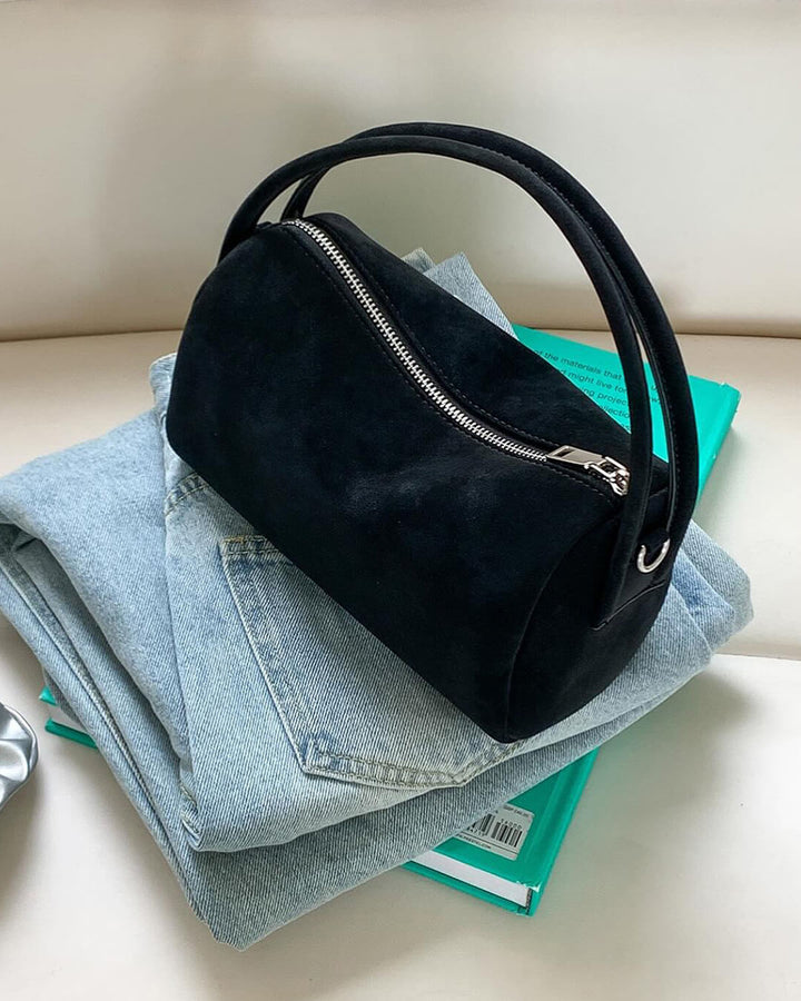 Sac à Bandoulière Élégant en Suède - Sac à Bandoulière avec Multiples Poches pour Femme, Parfait pour le Travail et les Voyages