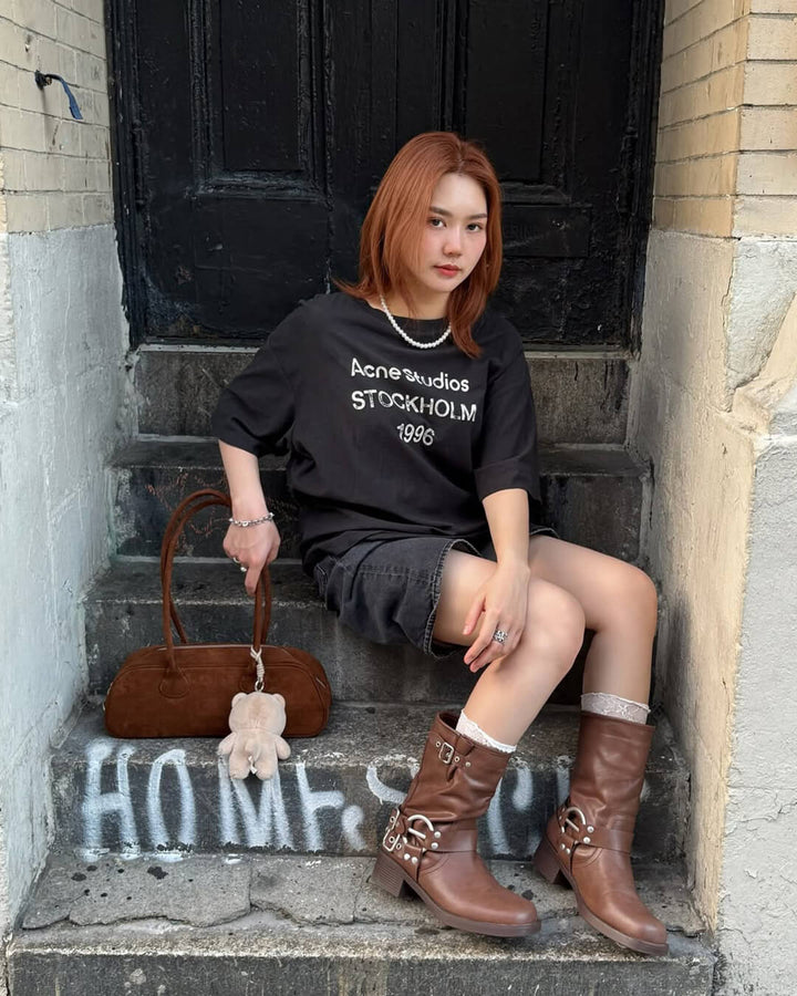Sac Vintage à Bandoulière en Suède Synthétique pour Femmes - Sac Quotidien en Velours Doux