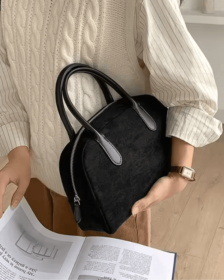 Sac Tote Vintage Marron en Daim - Sac de Luxe Stylé et Fonctionnel pour Femmes