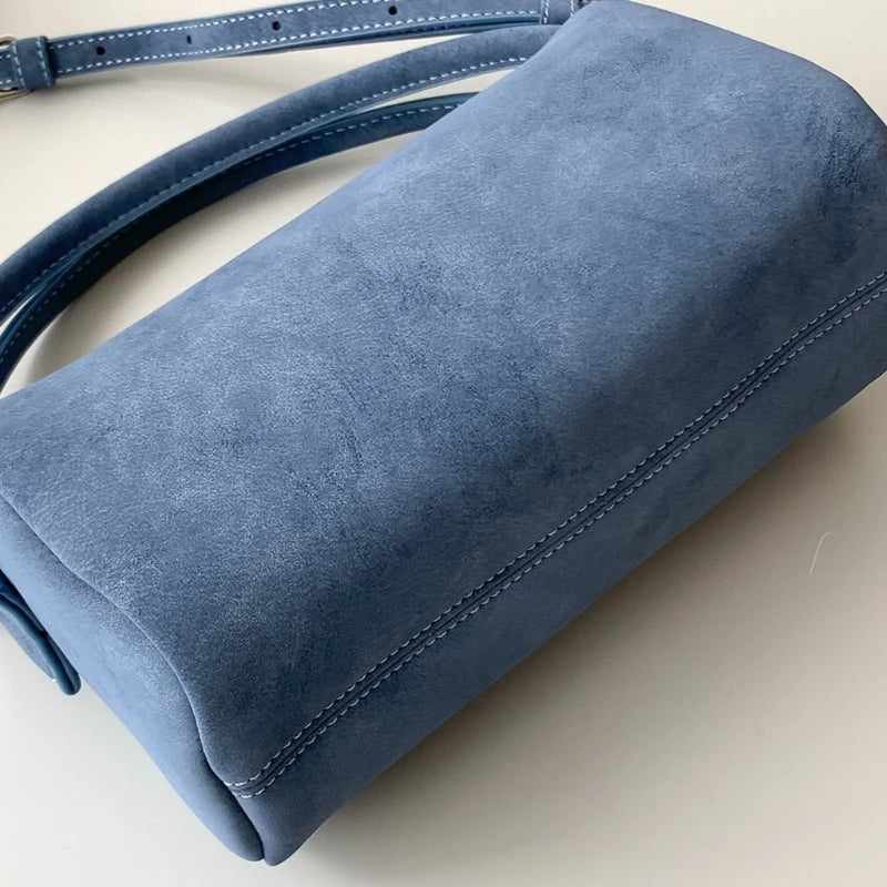Sac à Bandoulière Élégant en Suède - Sac à Bandoulière avec Multiples Poches pour Femme, Parfait pour le Travail et les Voyages