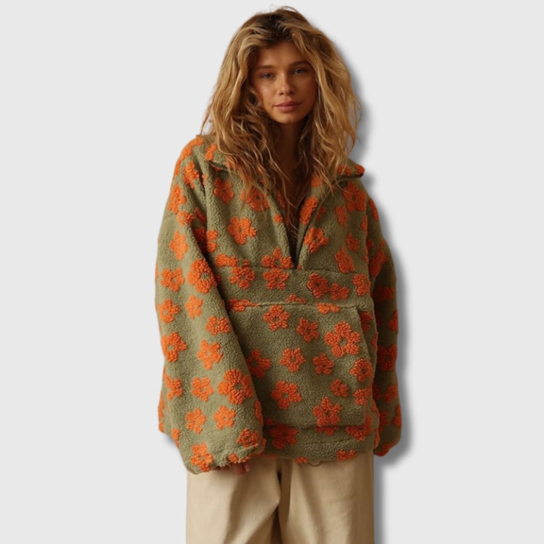 Sandra - Pull Sherpa d'inspiration Bohème
