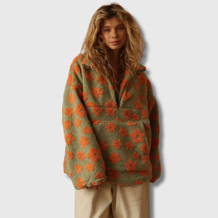 Sandra - Pull Sherpa d'inspiration Bohème
