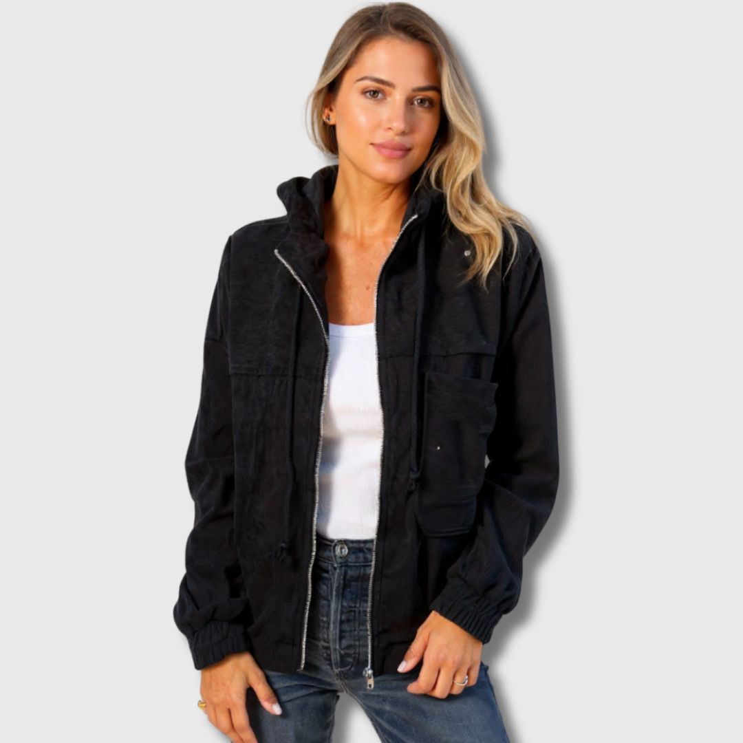 Alva - Veste à capuche tricotée