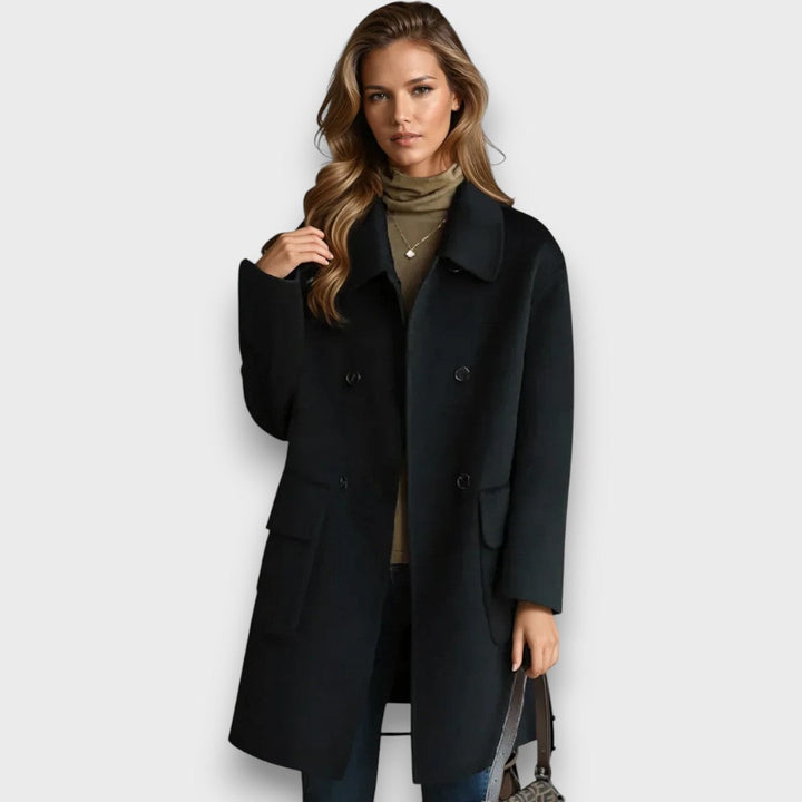 Celisse – Manteau Classique à Double Boutonnage