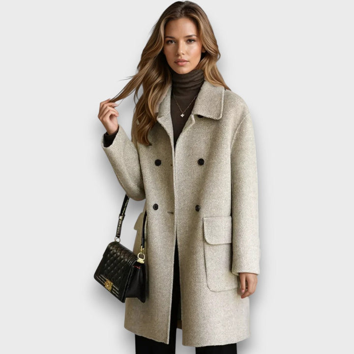 Celisse – Manteau Classique à Double Boutonnage